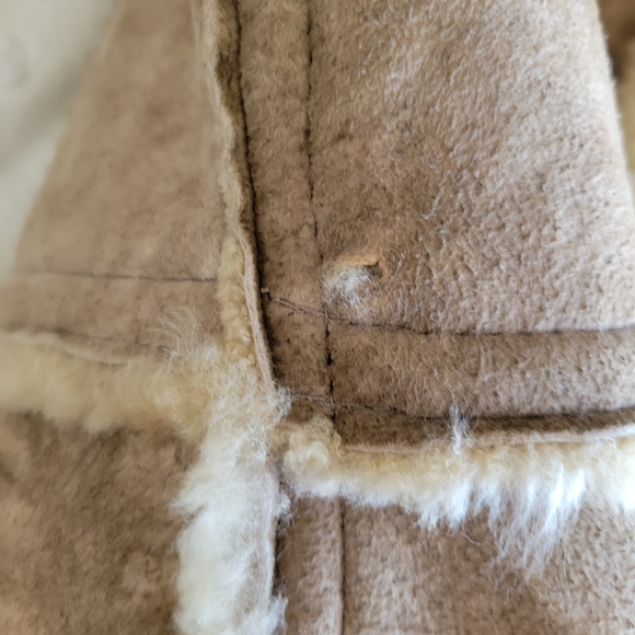 Vintage Genuine Shearling Sheepskin Rancher Jacket - Picture 9 of 10